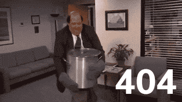 Kevin spilling a pot of chili